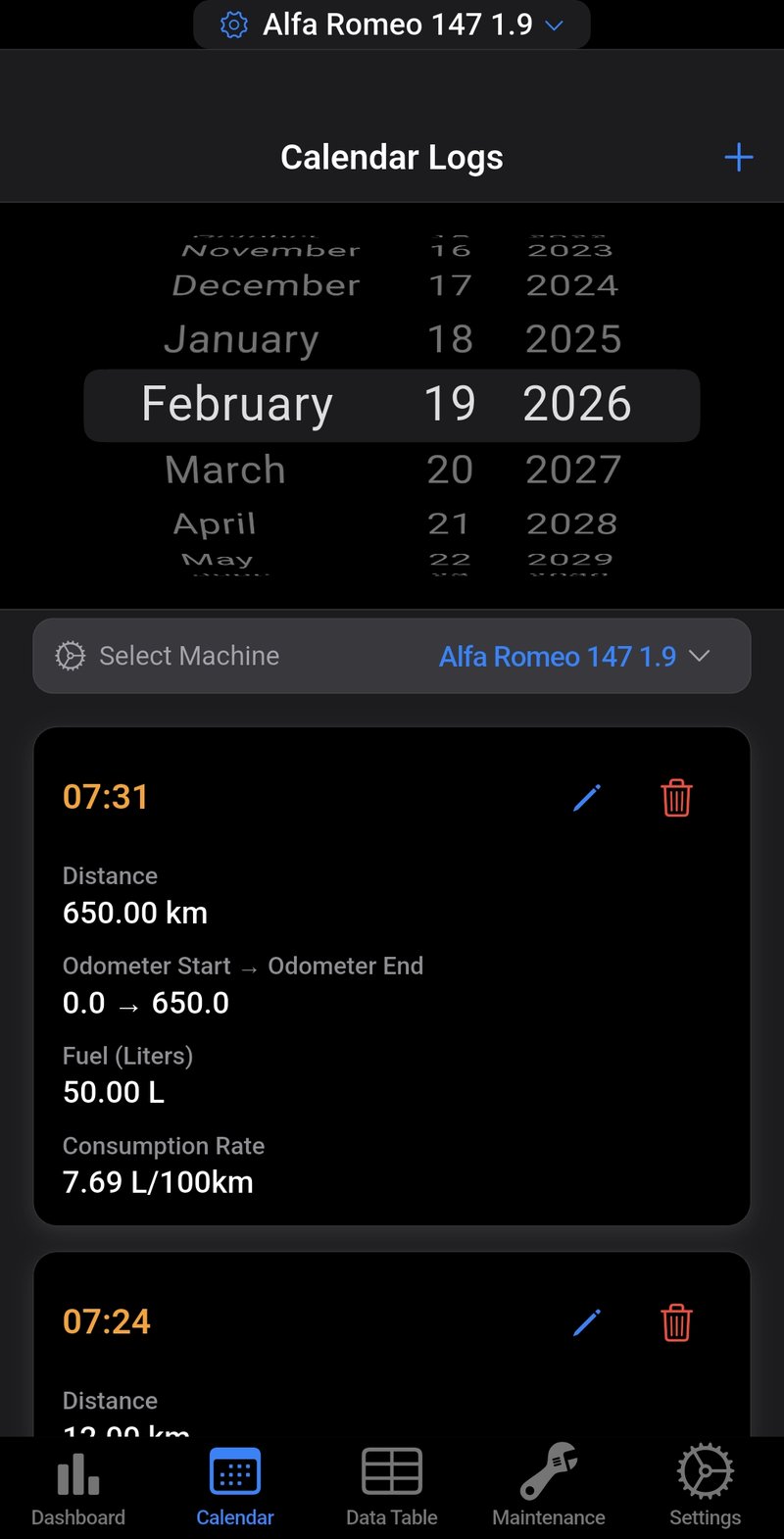 Fuel Operation Tracker Screenshot 2